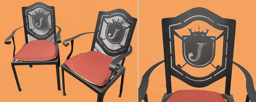 Custom Metal Maloya Chairs